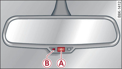 Retrovisor interior con ajuste automático para posición antideslumbrante*